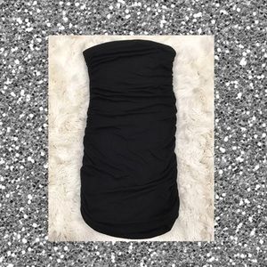 Black Strapless Mini Dress